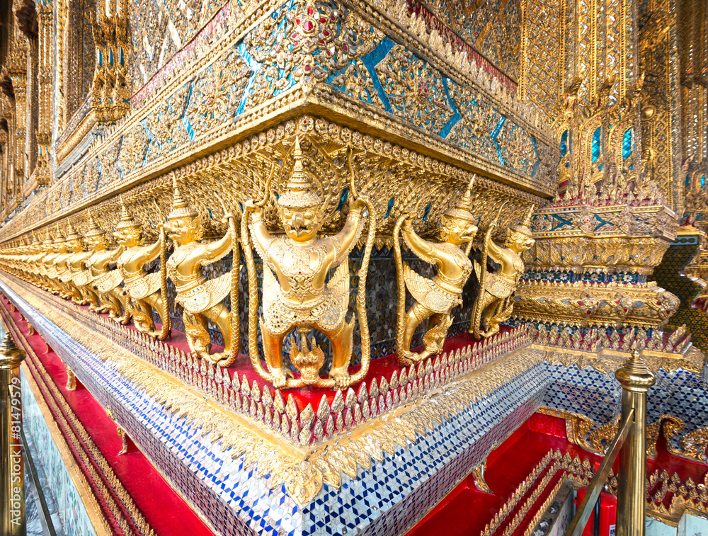 Ancient Decoration At Wat Prakaew