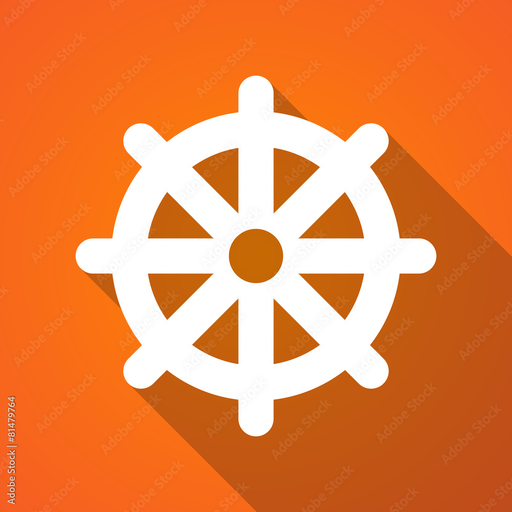 Obraz premium Long shadow dharma icon