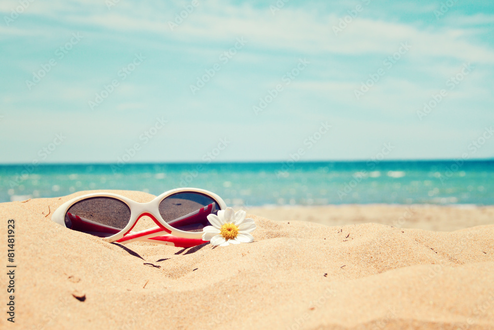 greeting card background - beach holidays