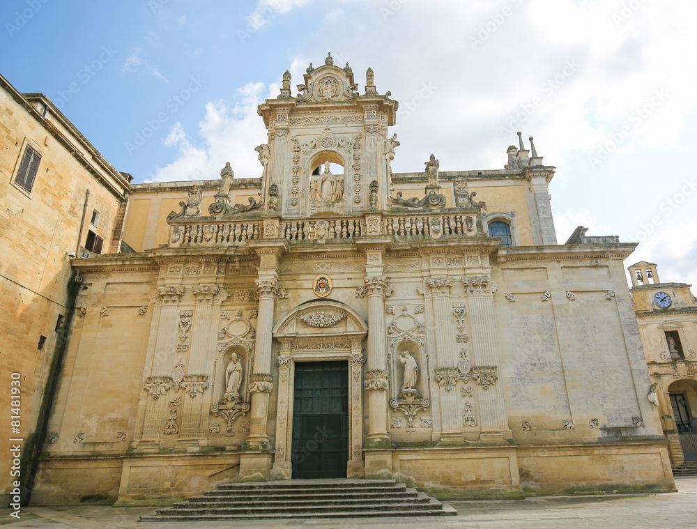 Fototapeta premium Cathedral of the Assumption of the Virgin Mary in Lecce, Italy