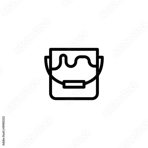 Bucket - Trendy Thin Line Icon