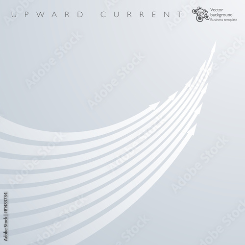 Infographic Background Upward Current  #White Arrows