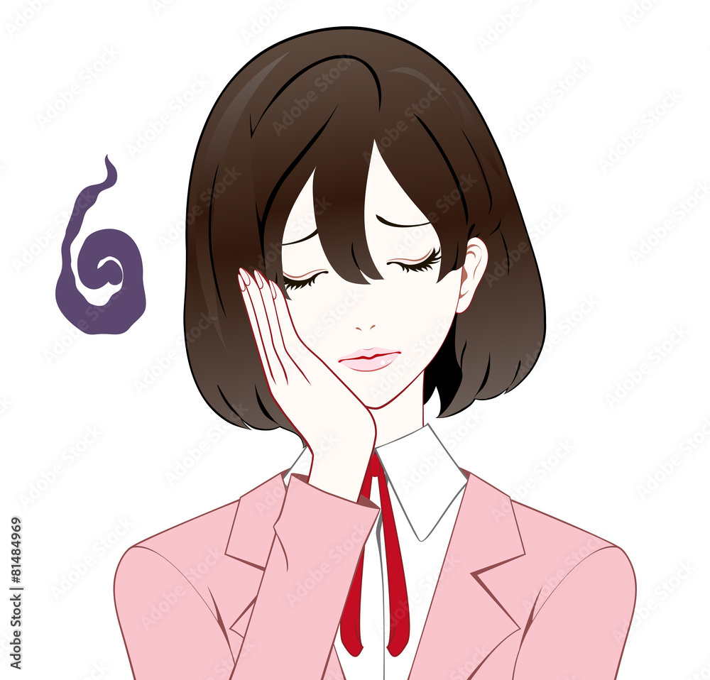 スーツの女性　落ち込む