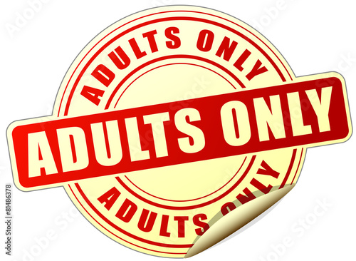 adults only sticker