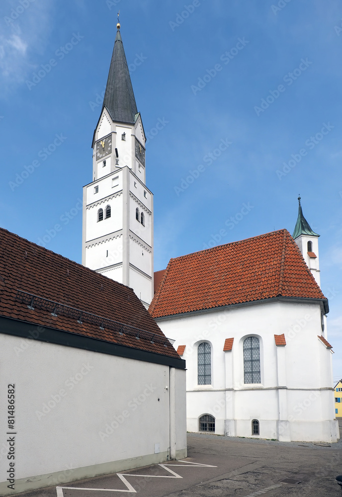 Obraz premium Stadtpfarrkirche in Rain