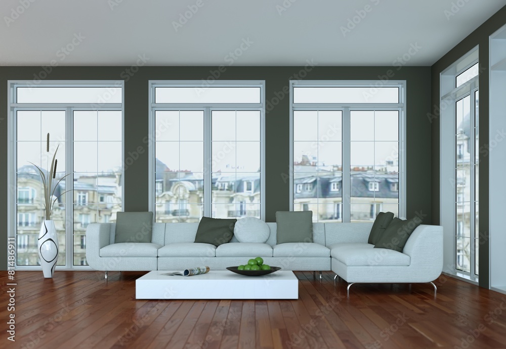 Obraz premium helle moderne Wohnung