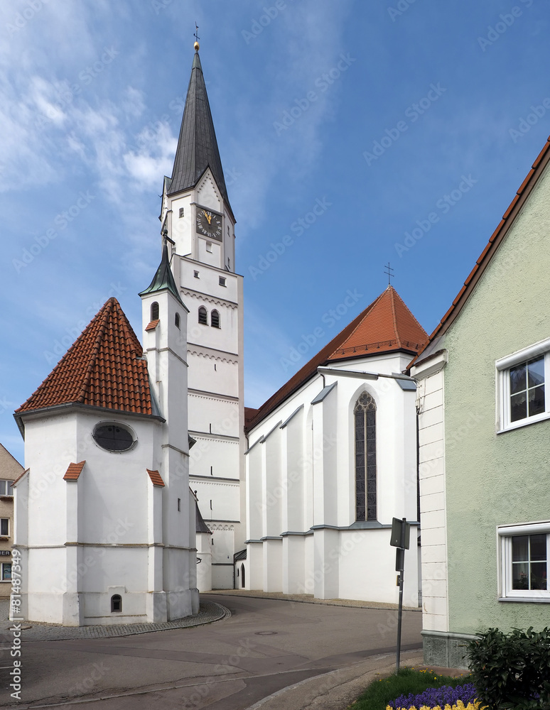 Fototapeta premium Stadtpfarrkirche in Rain