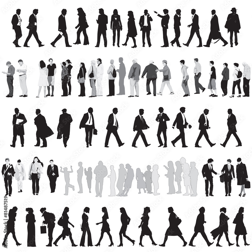 Collection Of People Silhouettes