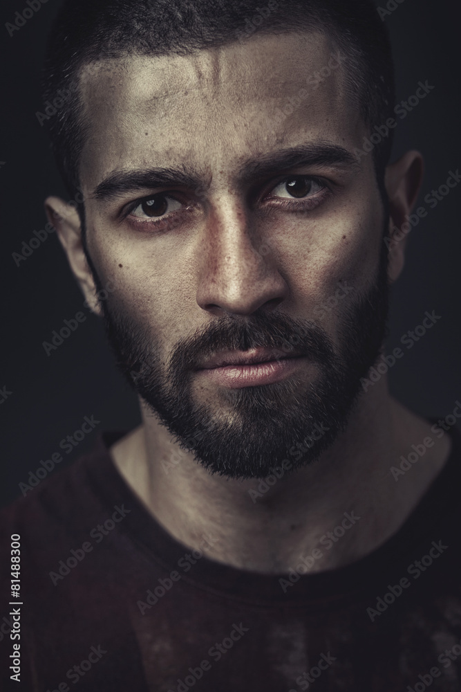 Portrait of a beardy man Portrait of a beardy man