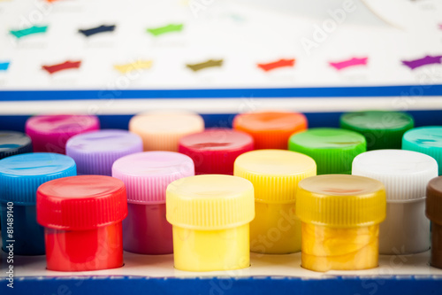 Photography colorful paints