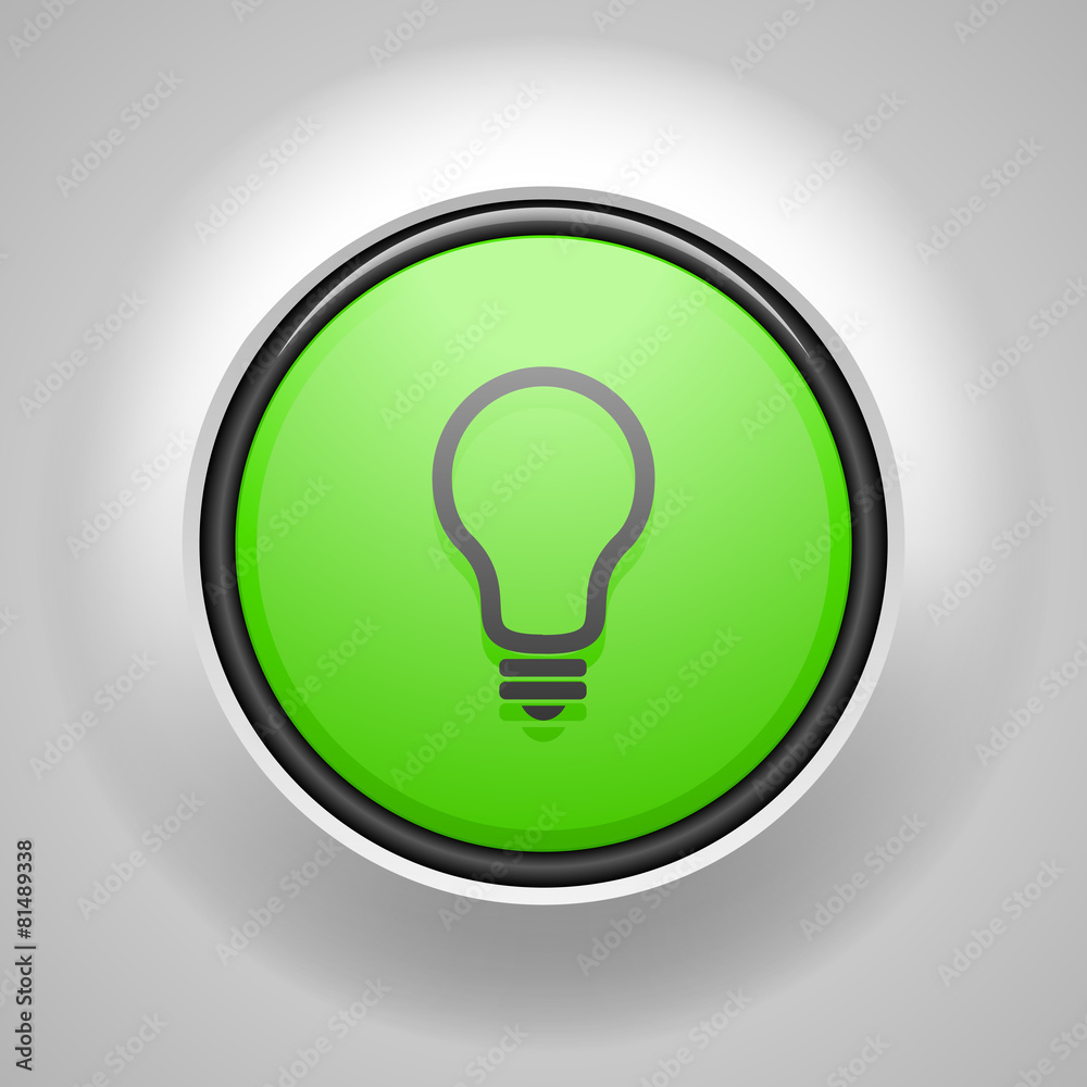 Light bulb button