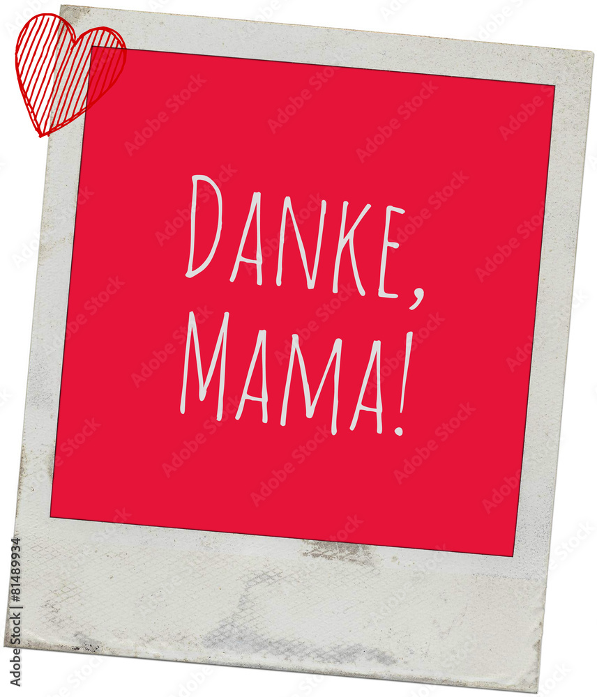 Danke Mama Stock Illustration Adobe Stock