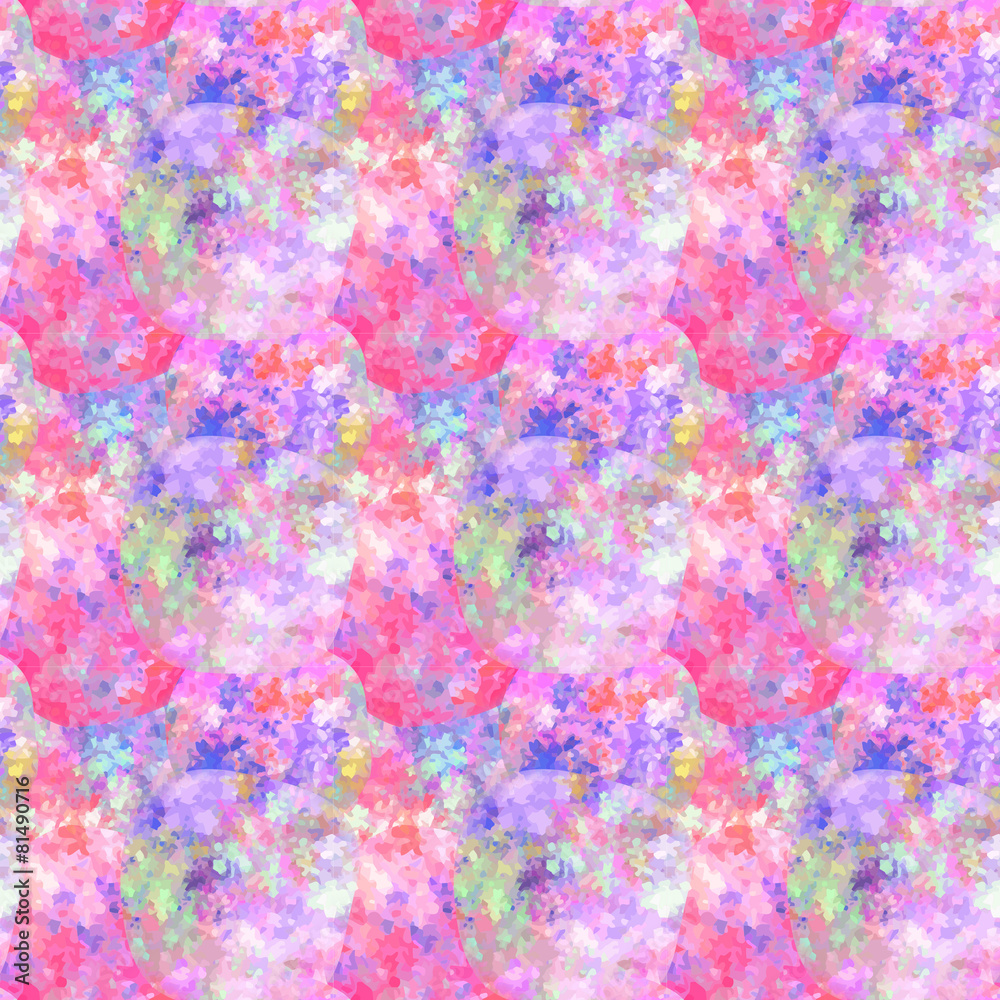 Seamless pattern with floral palette Seamless pattern with floral palette