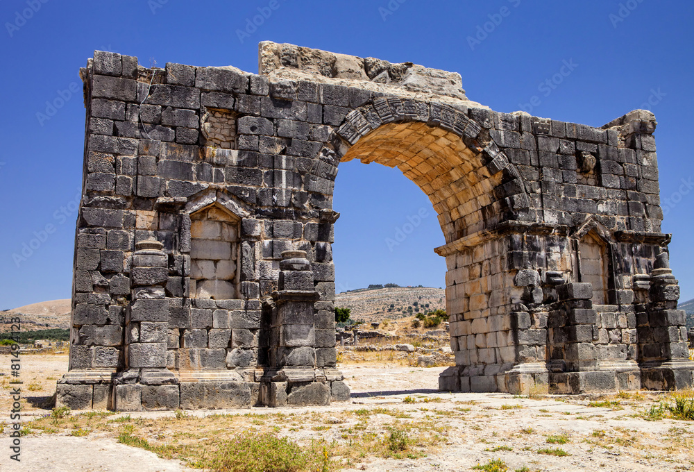 Volubilis - ruins of historical city from age of roman,Morocco