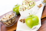 apple salad with almonds, walnuts and pumpkin seeds