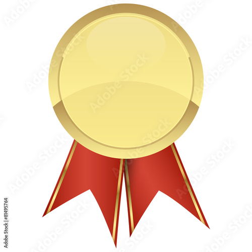 template seal of quality gold with ribbons