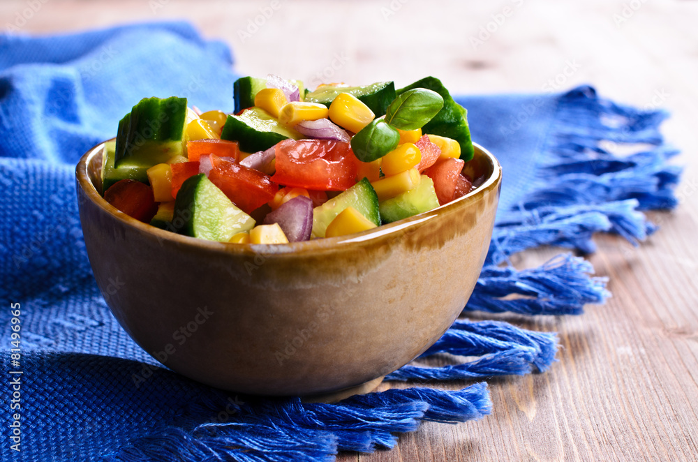 Salad with fresh vegetables Salad with fresh vegetables