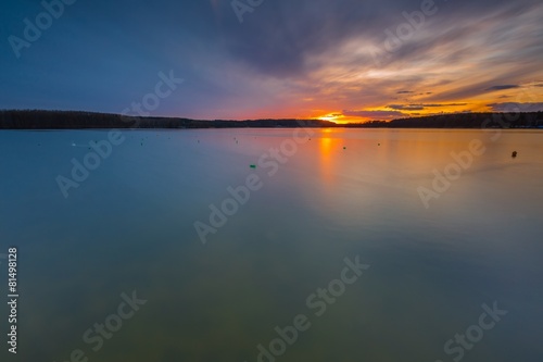 Long exposure lake