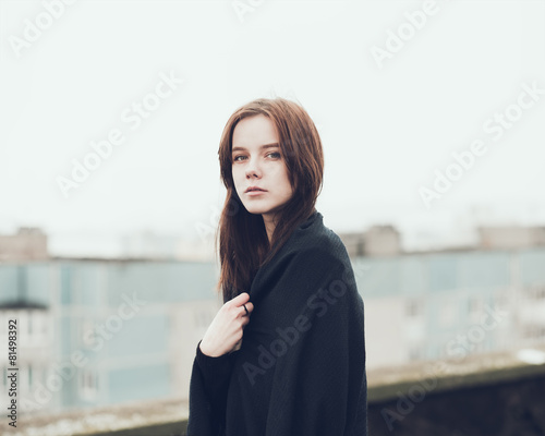 portrait of a beautiful young blonde