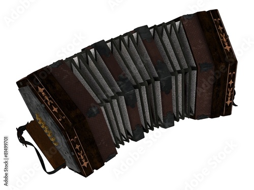 concertina isolated