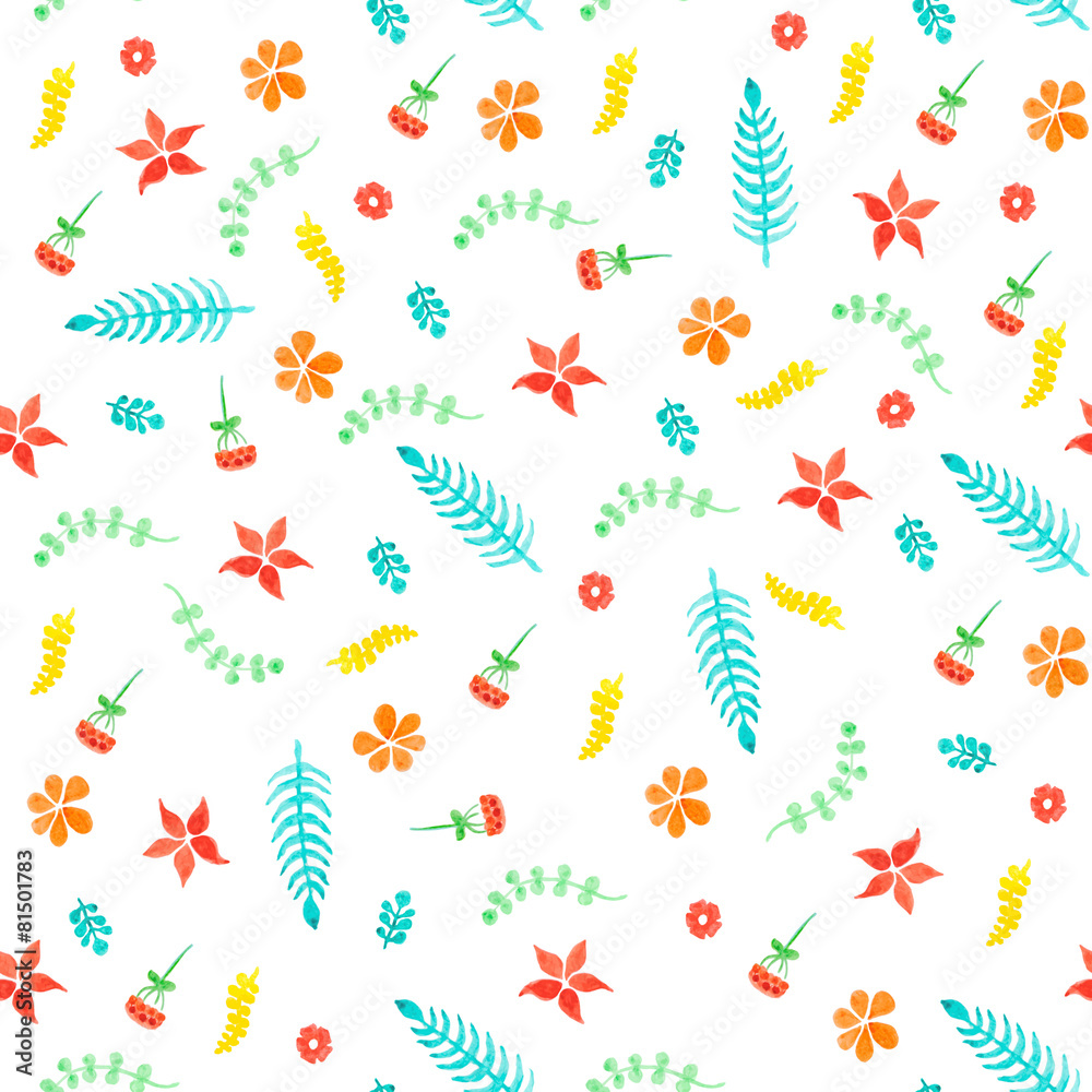 Obraz premium Seamless pattern watercolor