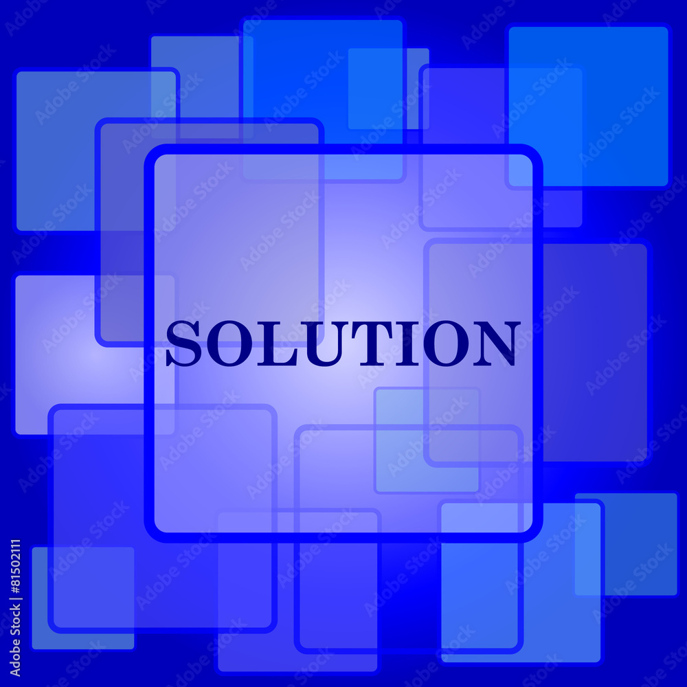 Obraz premium Solution icon