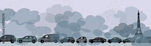 Air pollué aux particules fines
