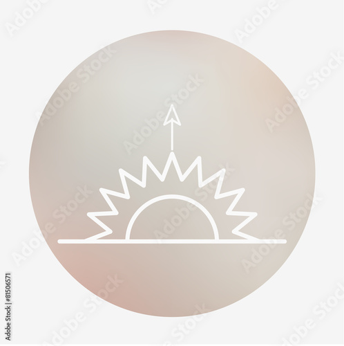 Weather flat style icon.