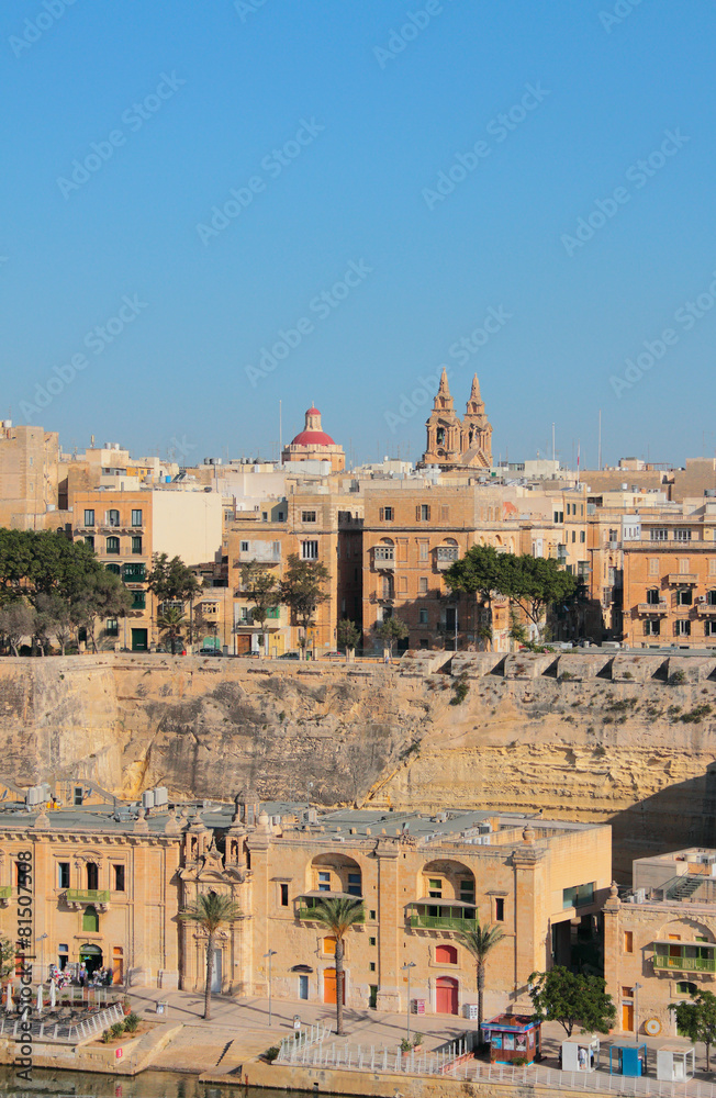 Cruise port and city. Valletta, Malta