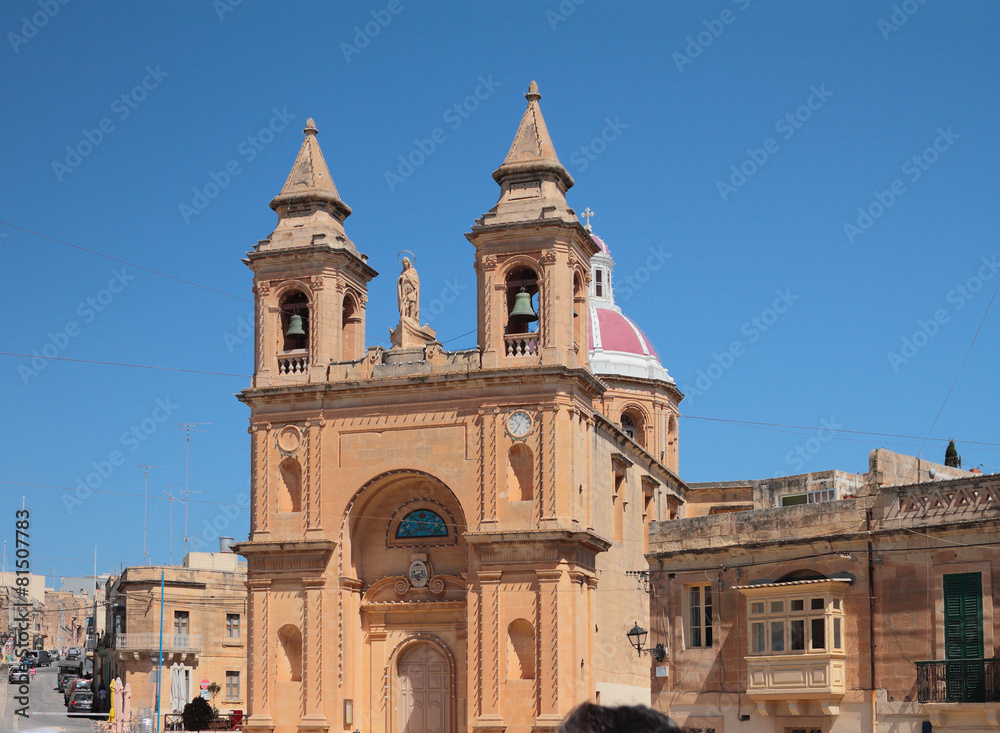 Parish church of Our Lady. Marsashlokk, Malta