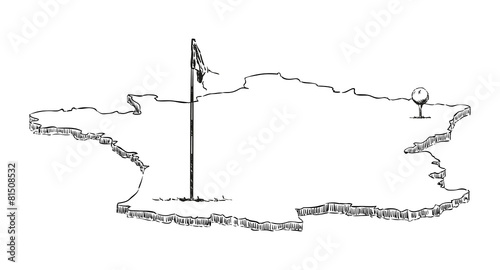 Australia as a  golf hole