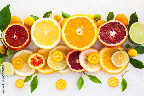 Fototapeta Naklejka Na Ścianę i Meble -  Fresh citrus fruits