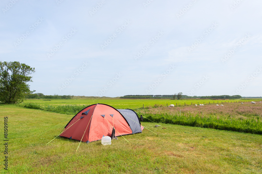Tent in meadows