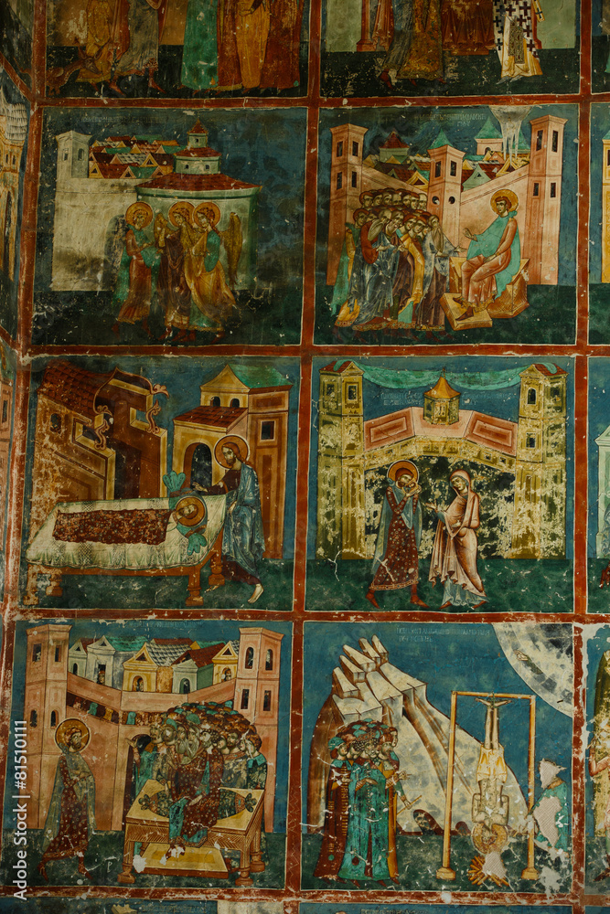Arbore church (Detail of the mural painting)