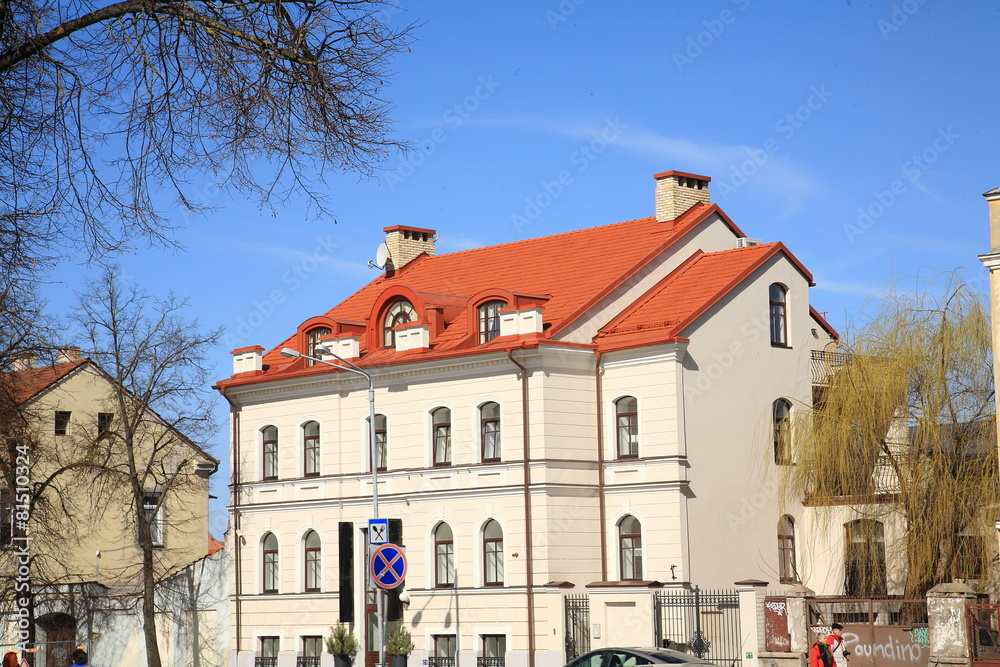 Building in the old town,Vilnius