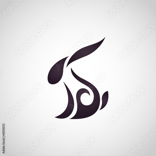 Rabbit logo vector