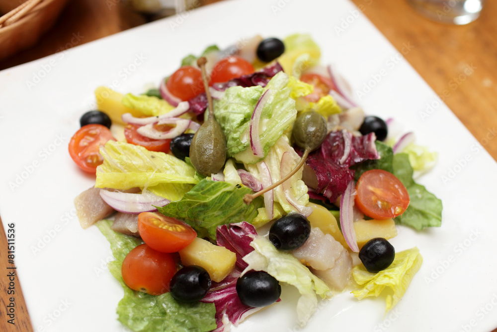 Salad with herring