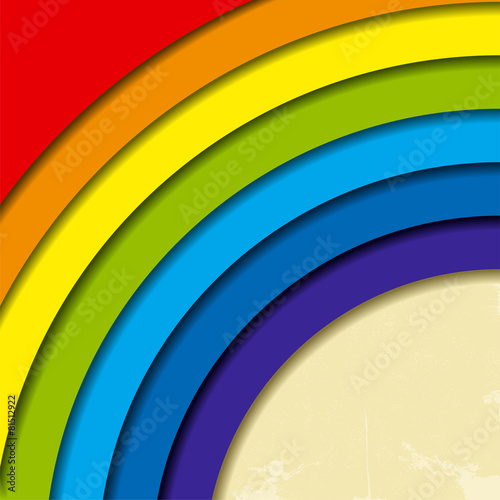 Abstract retro rainbow background. Vector illustration