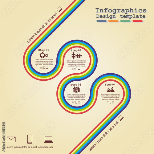 Infographic design template. Vector illustration.