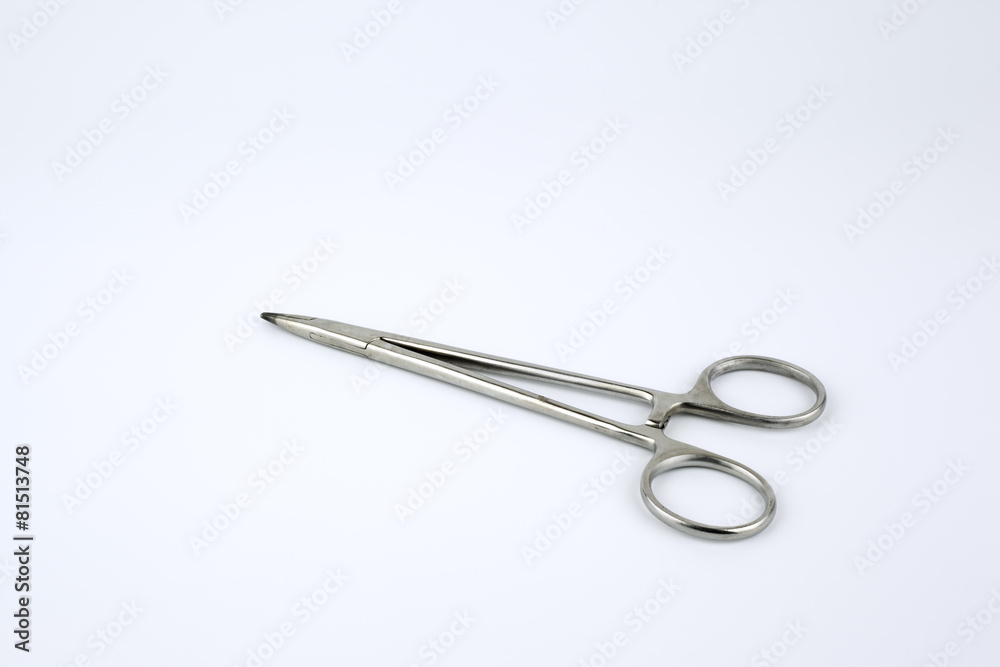 Surgical tool isolated on a white background Surgical tool isolated on a white background