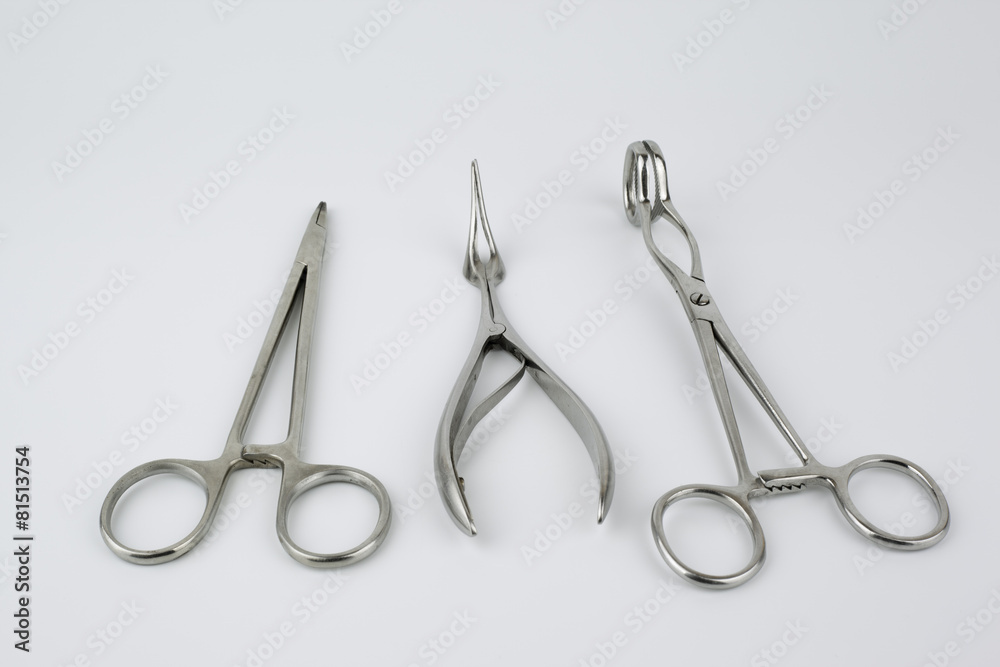Surgical tool isolated on a white background Surgical tool isolated on a white background