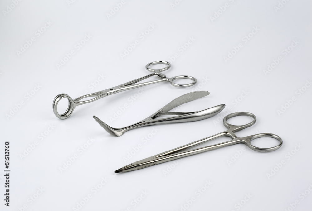 Surgical tool isolated on a white background Surgical tool isolated on a white background