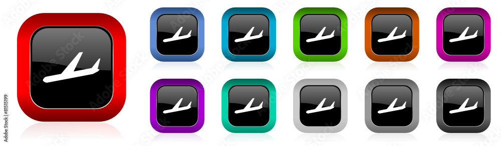 plane vector icon set plane vector icon set