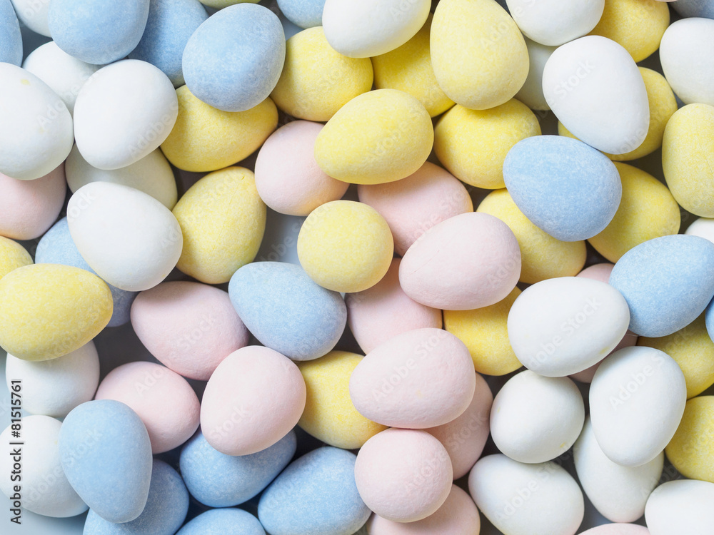 Candy eggs background Candy eggs background