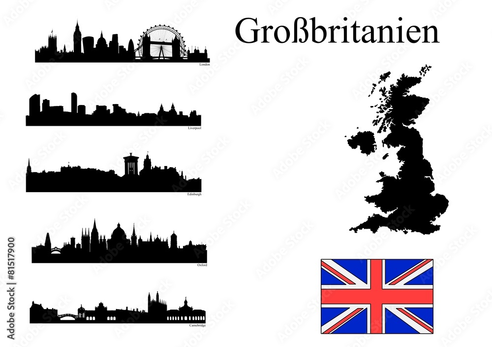 Obraz premium Städte in Großbritanien
