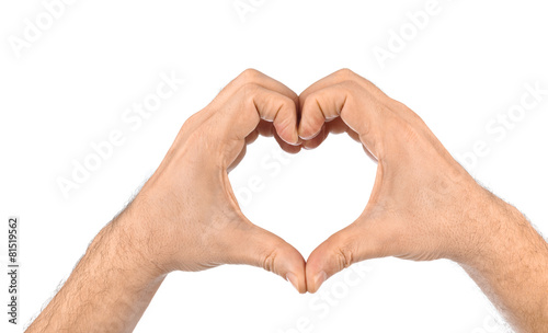 Heart made of hands