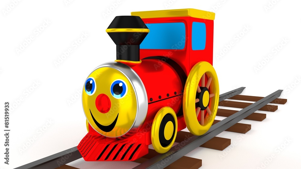 Bunte Spielzeug Lokomotive