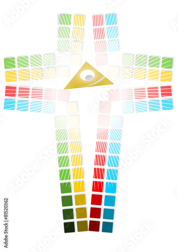 Kreuz mit allsehendem Auge