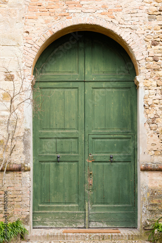 old green door