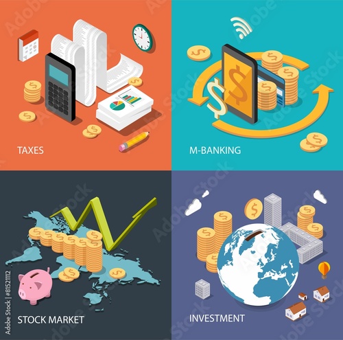 Flat isometric concepts for finance and finance